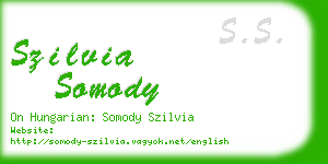 szilvia somody business card